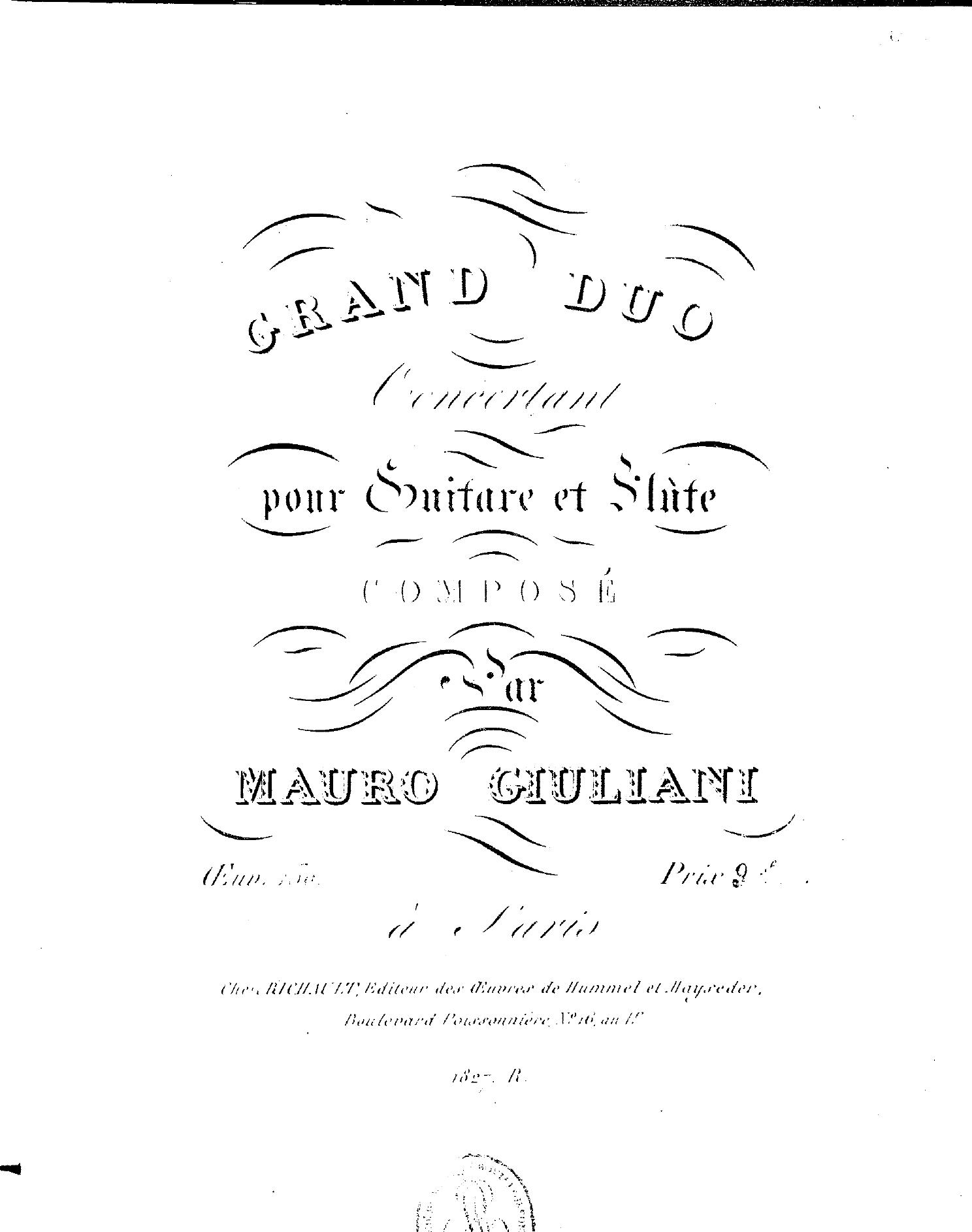 Duo Concertant, ch + fl by Unknown