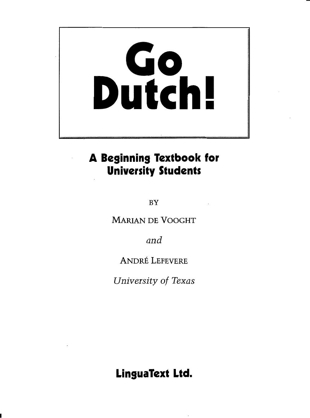 Dutch by Go Dutch