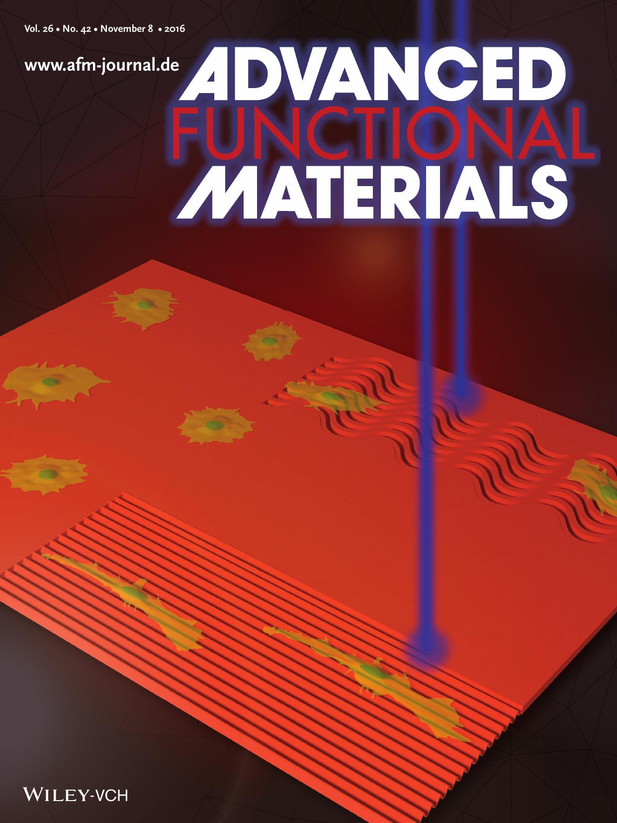 Dynamic Cell Substrates: Spatio‐Temporal Control of Dynamic Topographic Patterns on Azopolymers for Cell Culture Applications (Adv. Funct. Mater. 42/2016) by Unknown