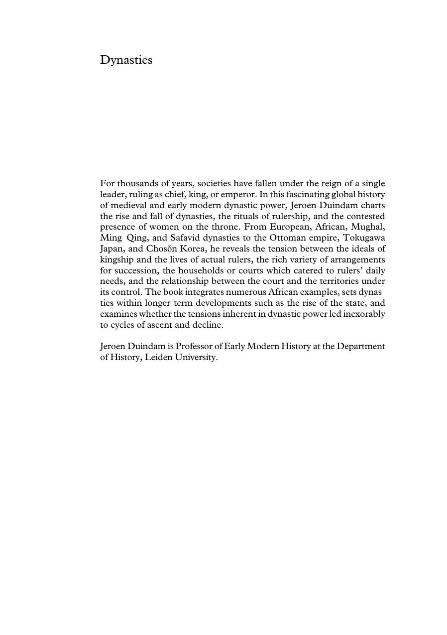 Dynasties: A Global History of Power, 1300-1800 by Unknow