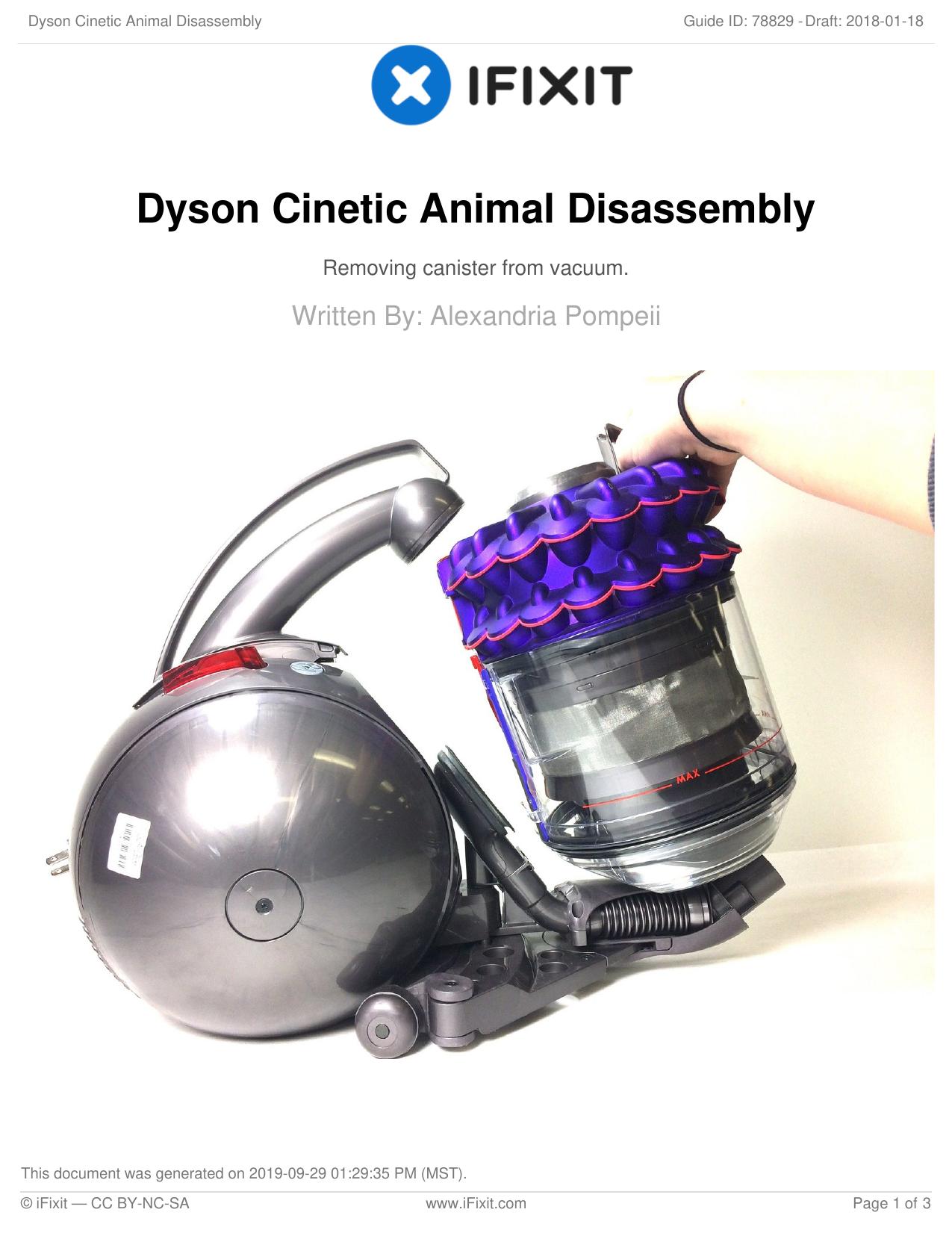 Dyson Cinetic Animal Disassembly by Unknown
