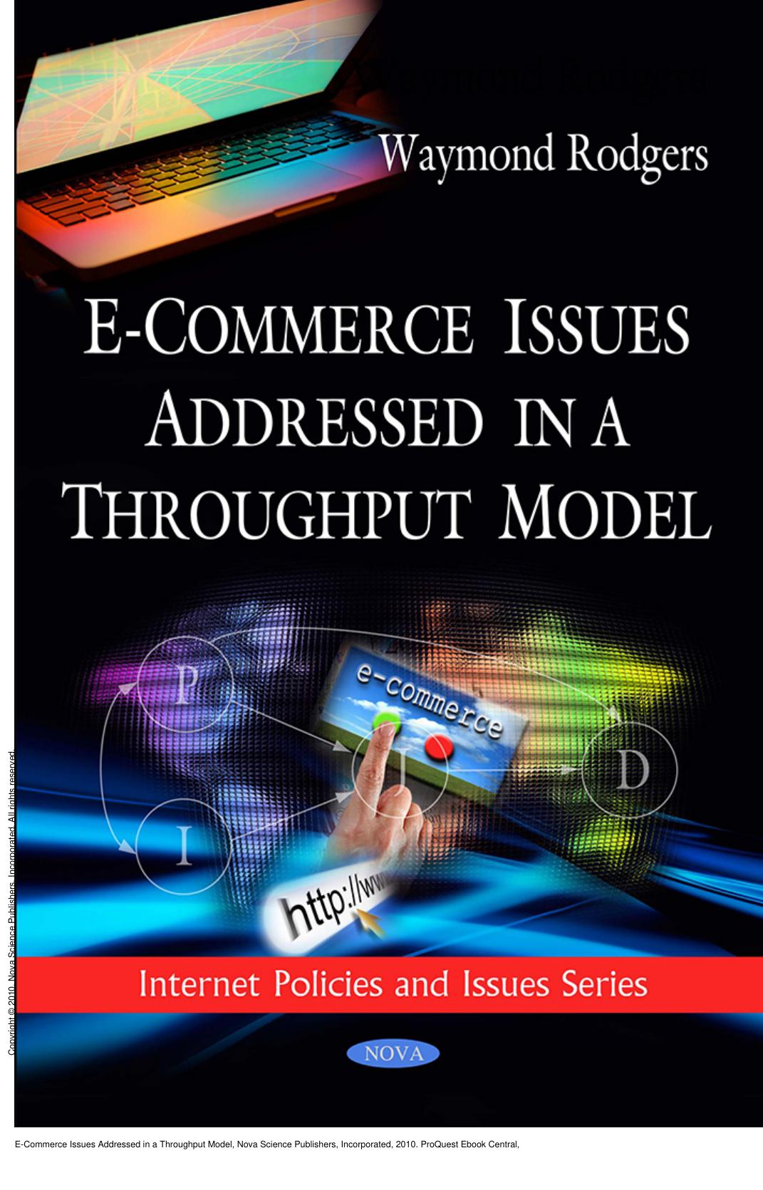 E-Commerce Issues Addressed in a Throughput Model by Waymond Rodgers