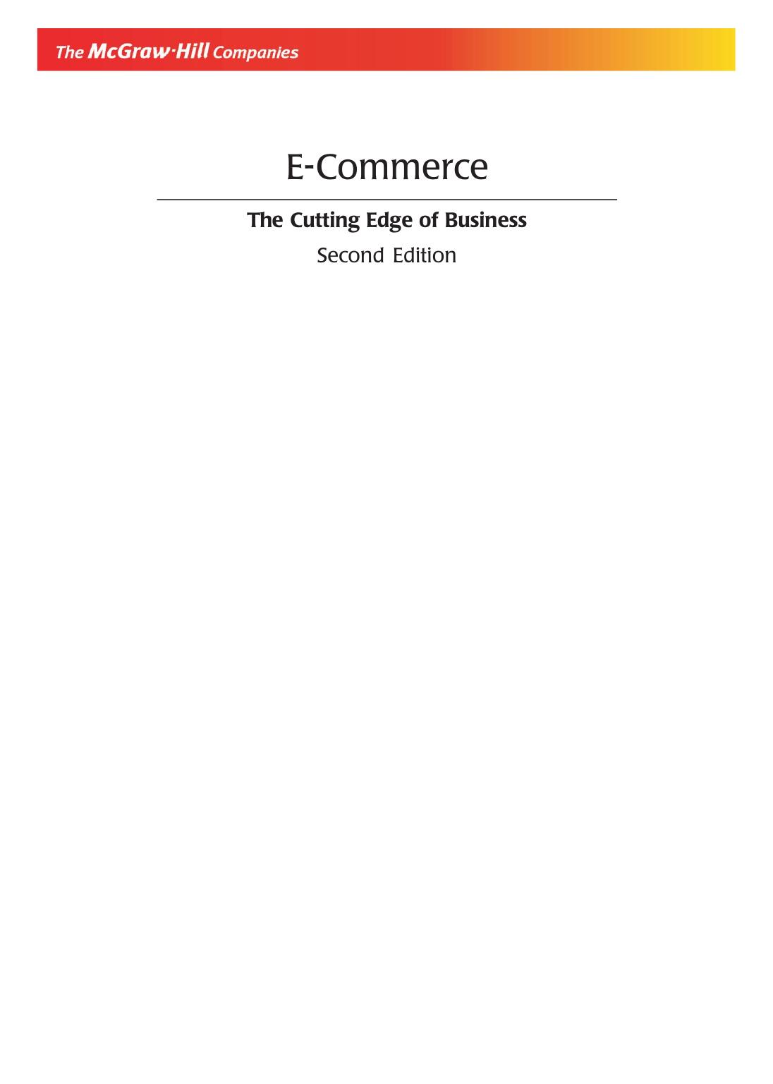 E-commerce : the cutting edge of business by Kamlesh K. Bajaj; Debjani Nag