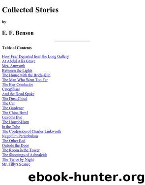 E. F. Benson by Collected Stories