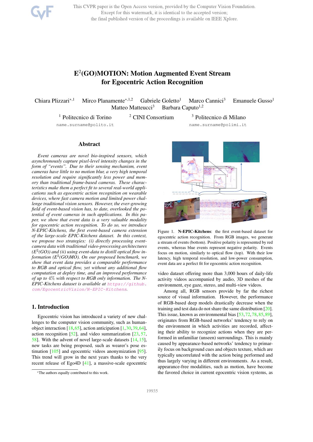 E2(GO)MOTION: Motion Augmented Event Stream for Egocentric Action Recognition by unknow