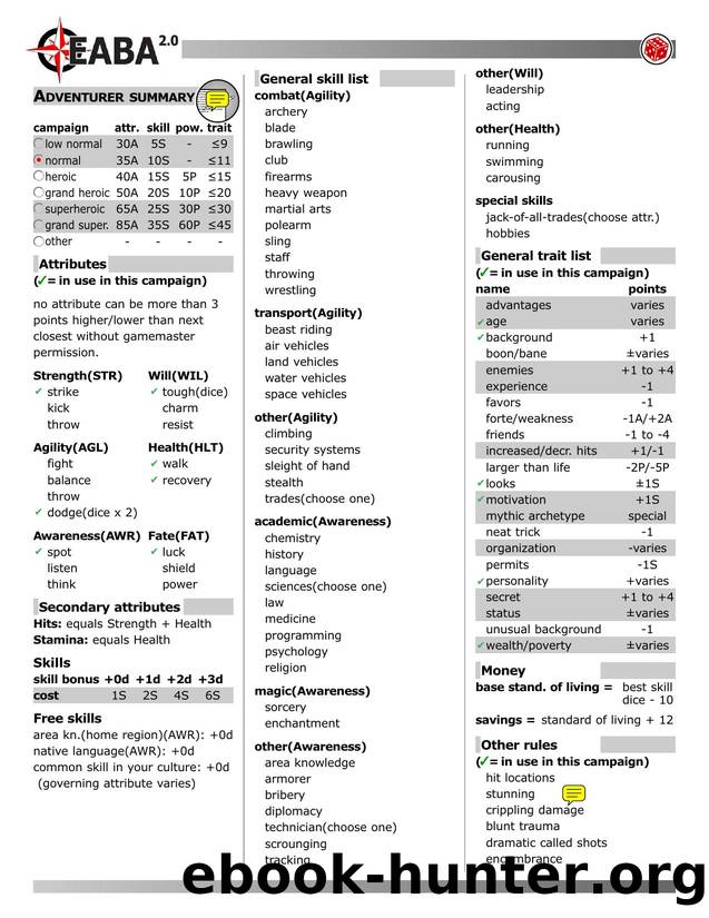 EABAv2 campaign setup sheet by BTRC