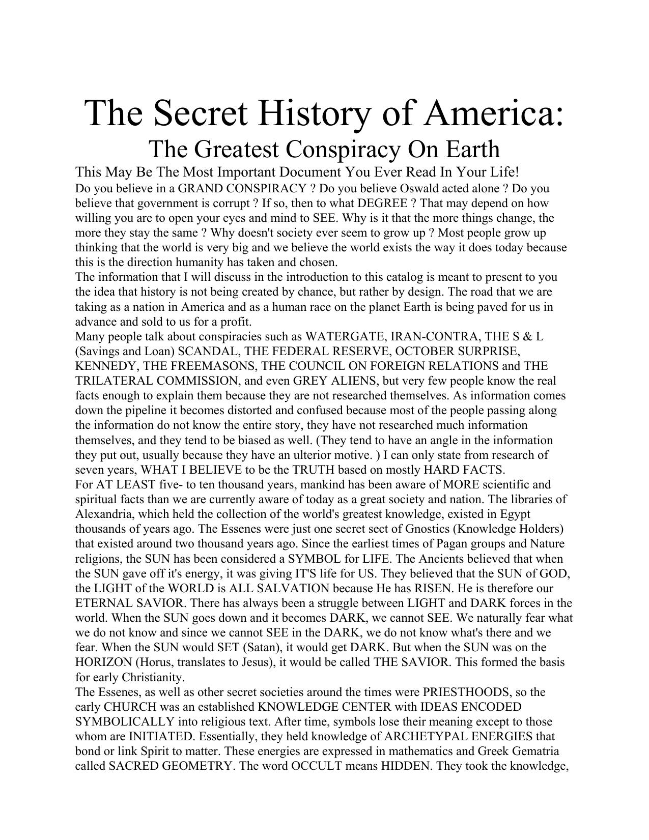 EB28-193 The Secret History of America[1] by Unknown