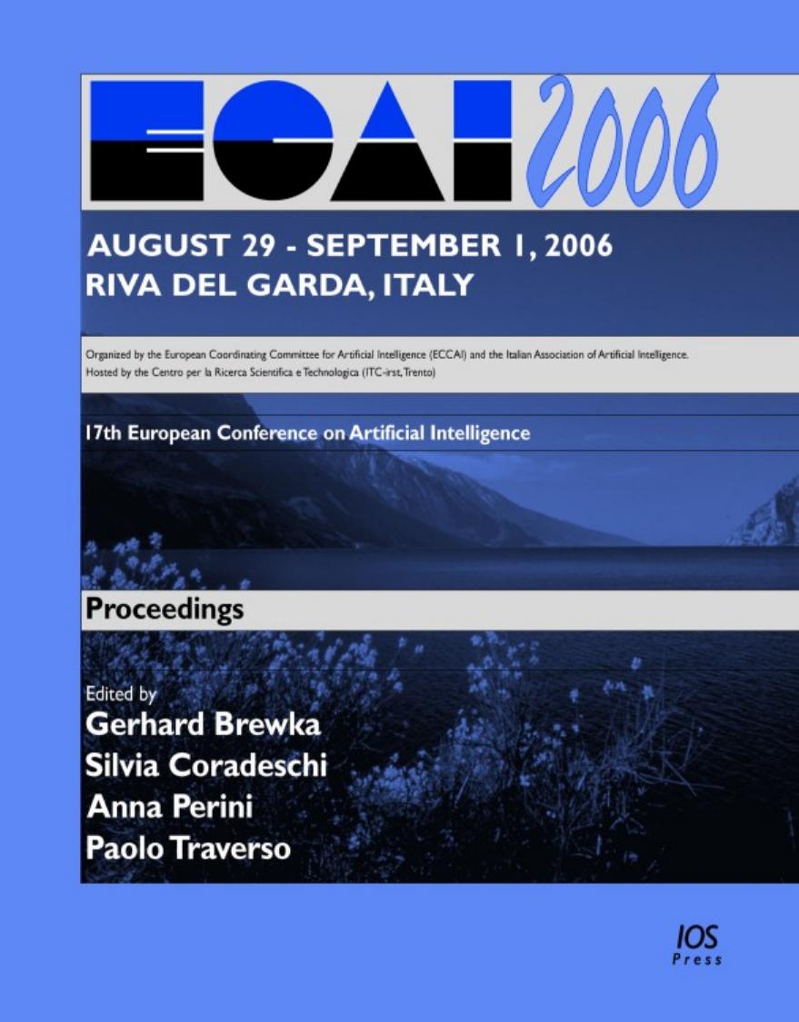 ECAI 2006, 17th European Conference on Artificial Intelligence by G. Brewka