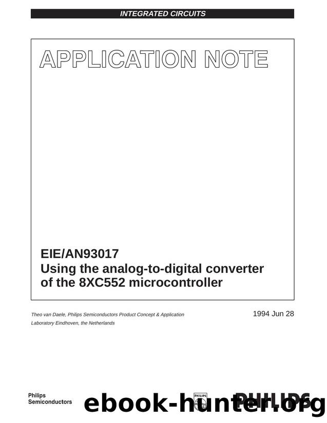 EIEAN93017 Using the analog-to-digital converter of the 8XC552 microcontroller by EIE/AN93017