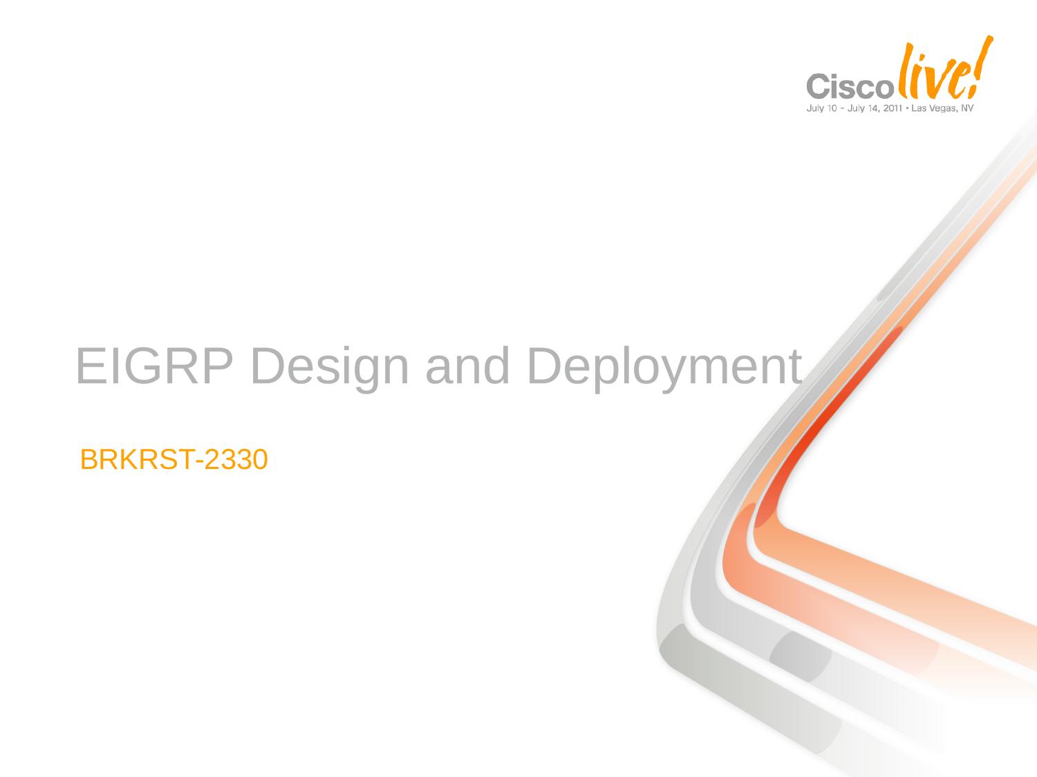 EIGRP Design and Deployment by Cisco Systems Inc