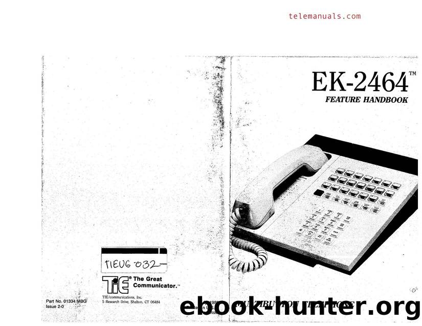 EK-2464 Feature Handbook Multibutton Telephone by Unknown