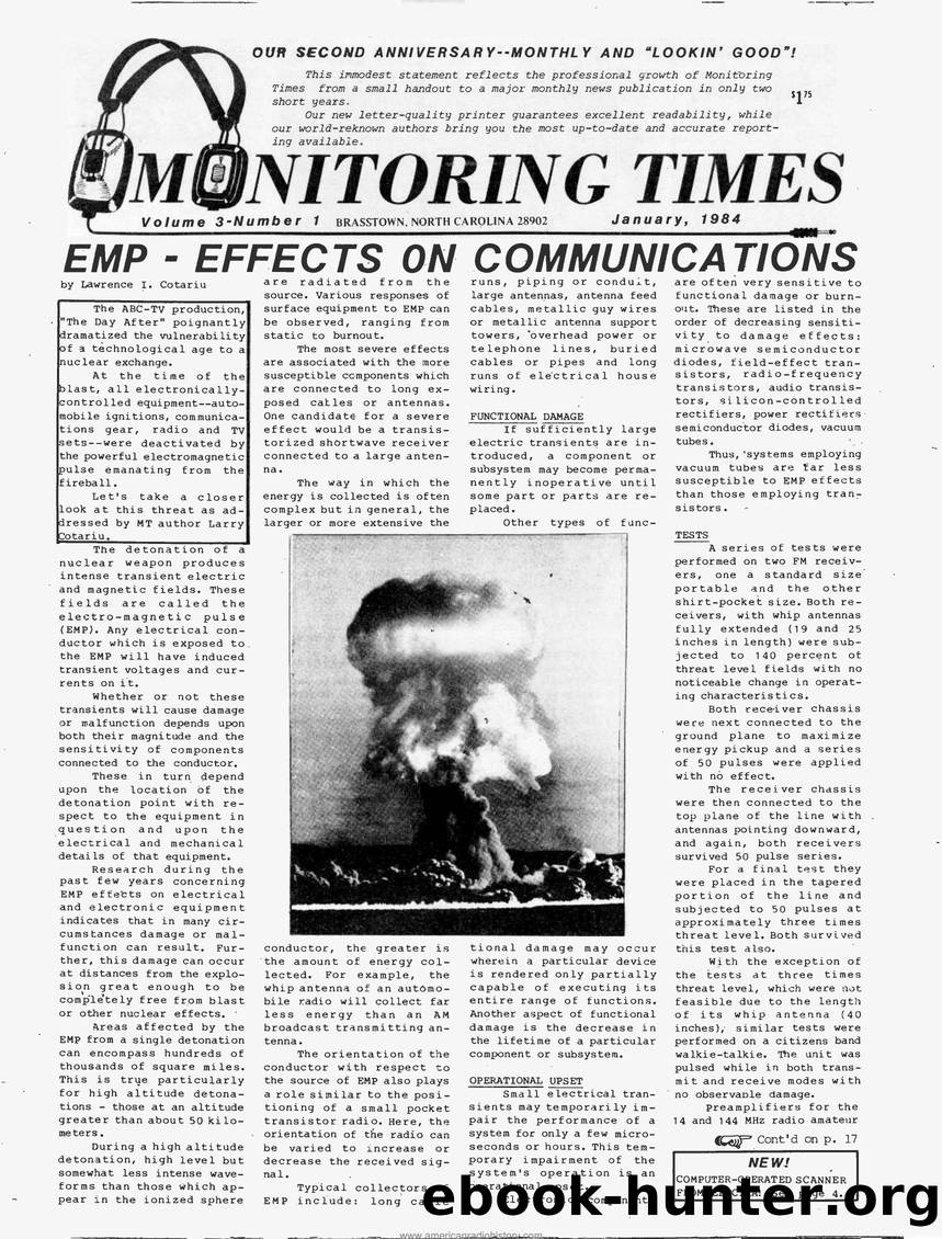 EMP Effects On Communications by Unknown