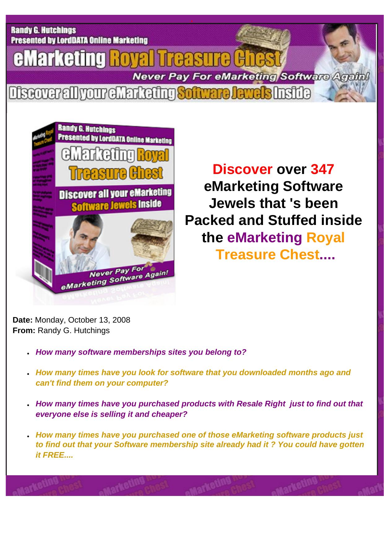 EMarketing Royal Treasure Chest. by Best of Kuszter's Collection