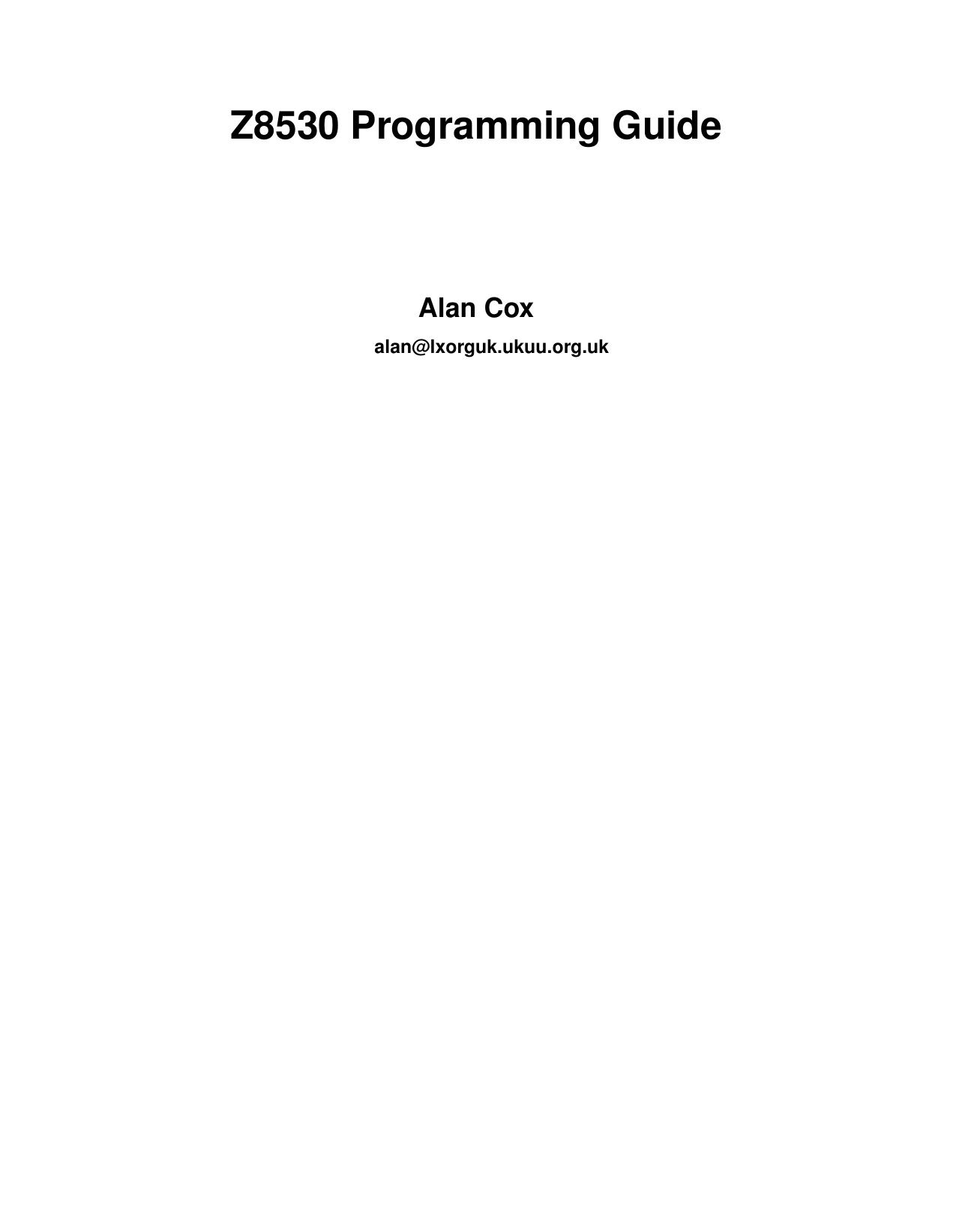 EN-Z8530 Programming Guide by Unknown