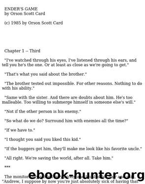 ENDER'S GAME by Ender's Game