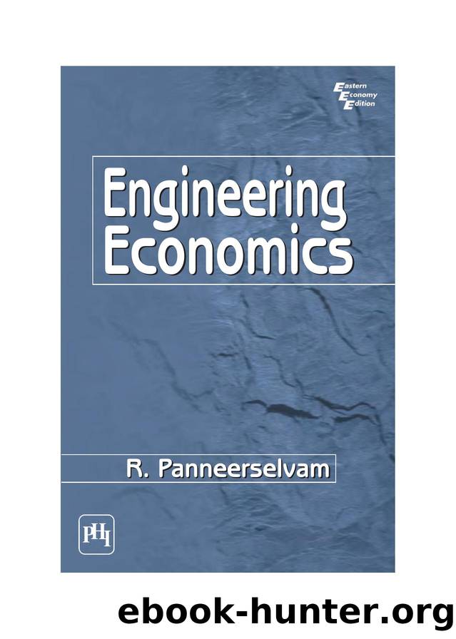 ENGINEERING ECONOMICS by PANNEERSELVAM R