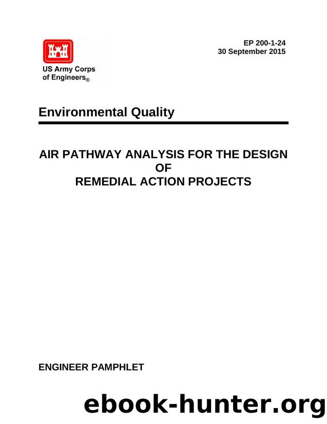 EP 200-1-24, AIR PATHWAY ANALYSIS FOR THE DESIGN of REMEDIAL ACTION PROJECTS by CEMP-CED