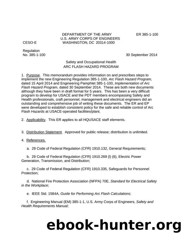 ER 385-1-100 by Ellen B. Stewart CSP