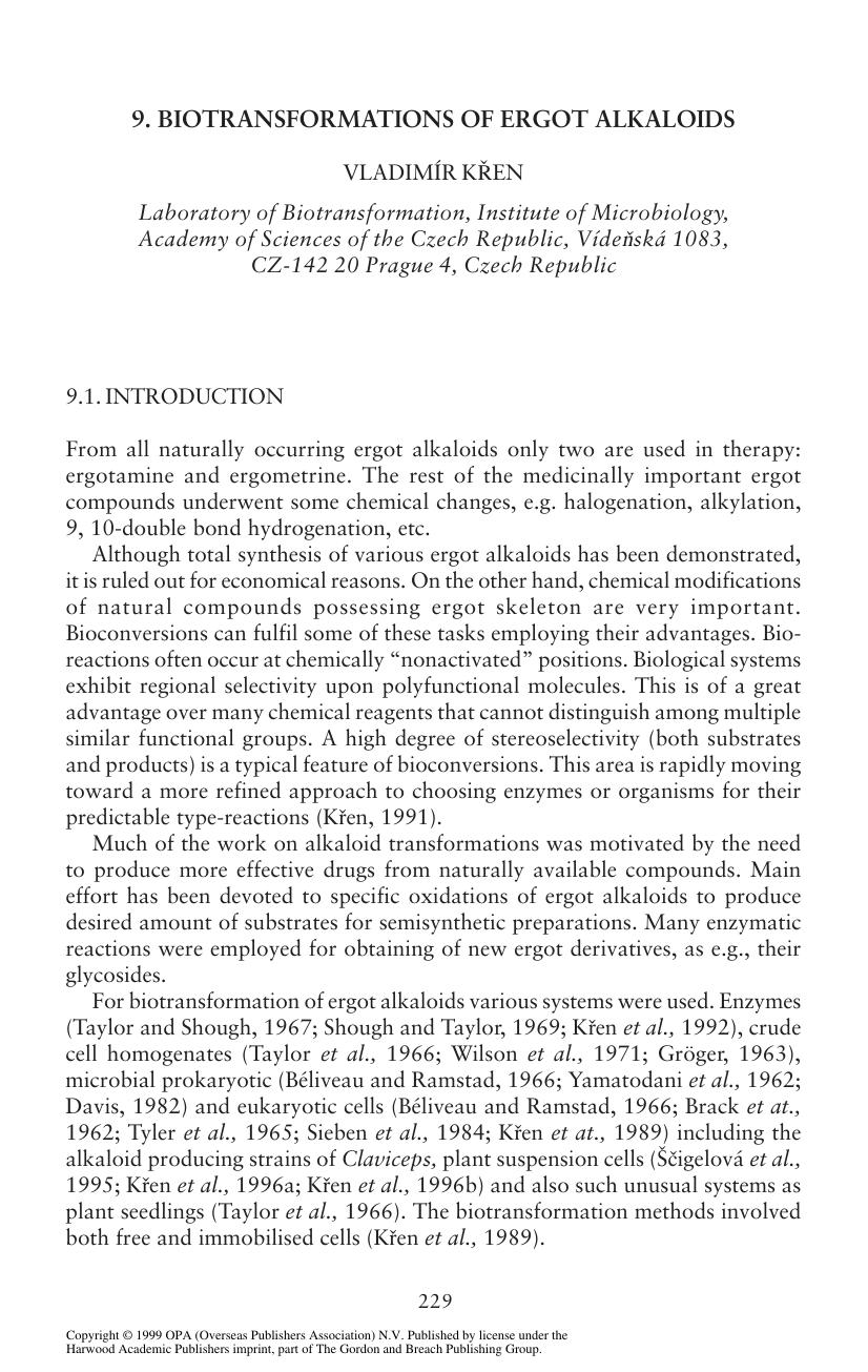 ERGOT: The Genus Claviceps by VLADIMÍR KREN