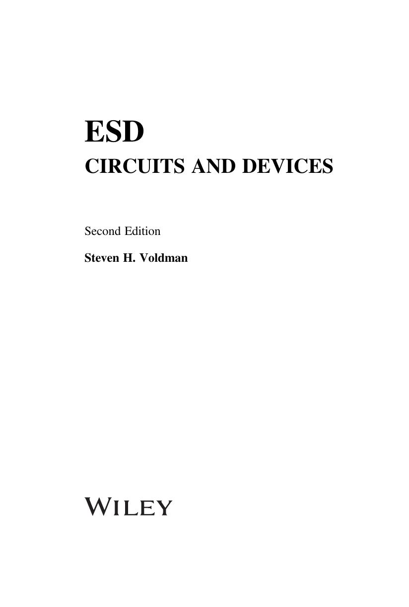 ESD Circuits and Devices by Steven H. Voldman