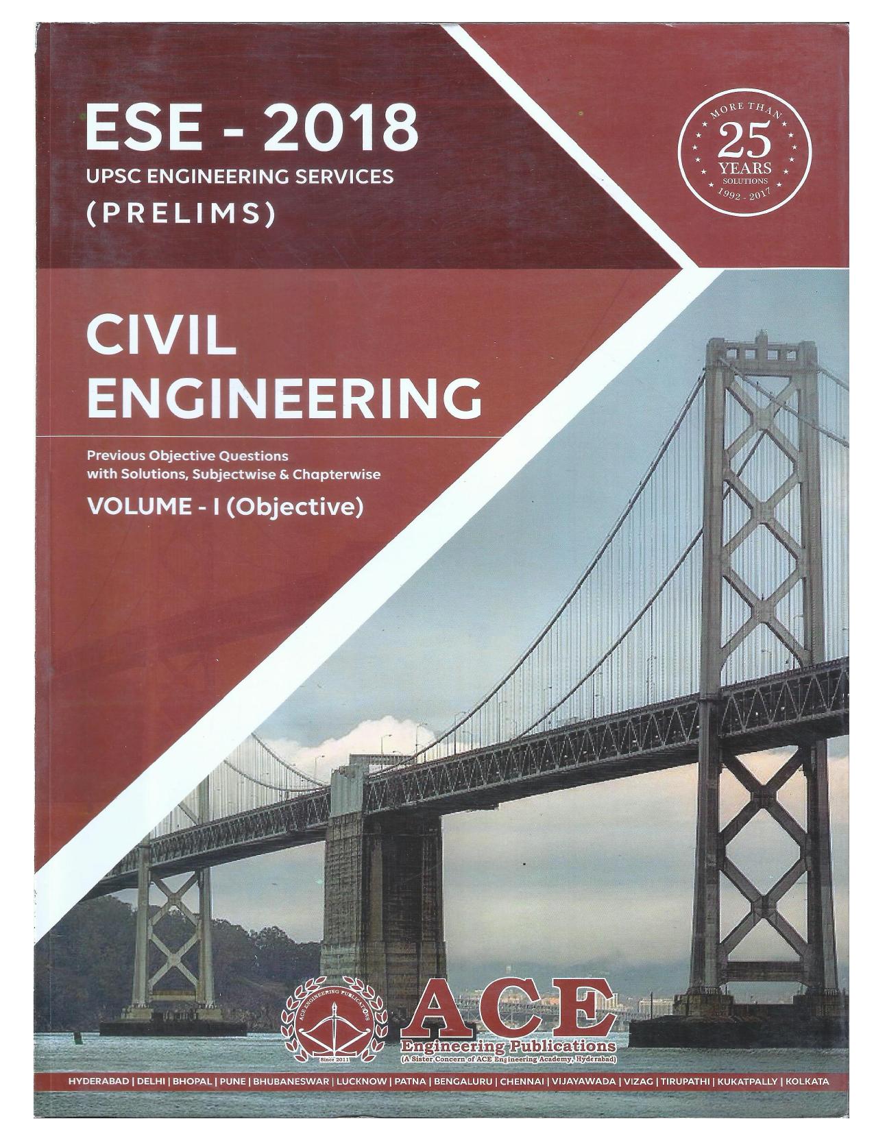 ESE(Prelims)-Civil Engineering: Volume 1 by ACE Engineering Academy Editorial Board