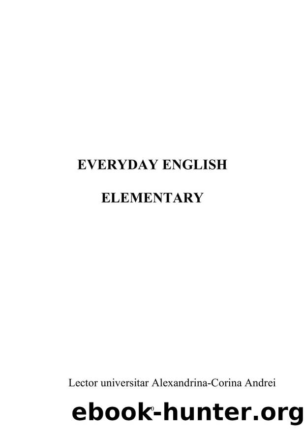 EVERYDAY ENGLISH by Dan Andrei