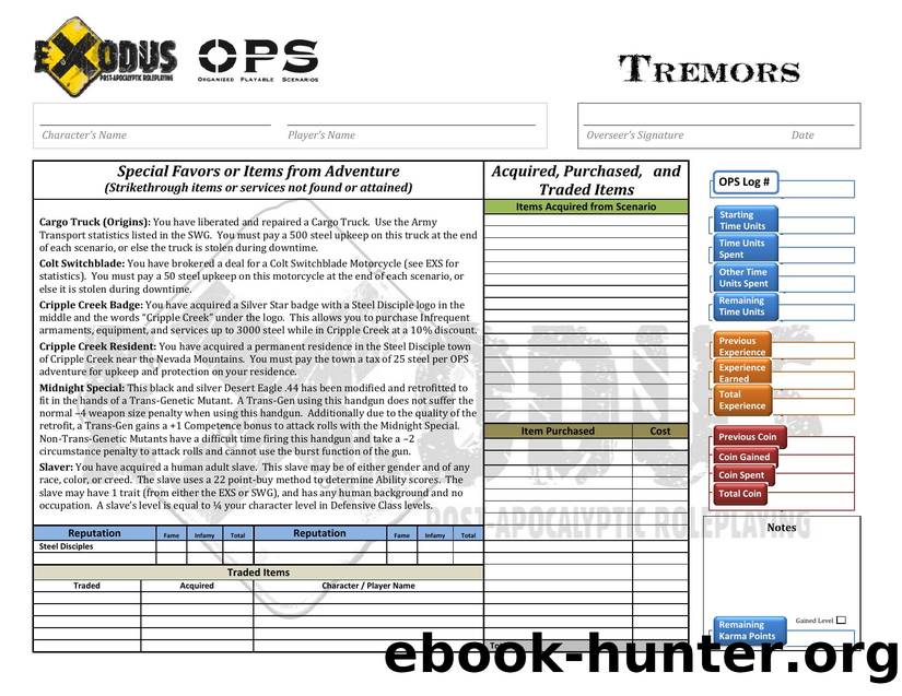 EX-OPS-Tremors by Glutton Creeper