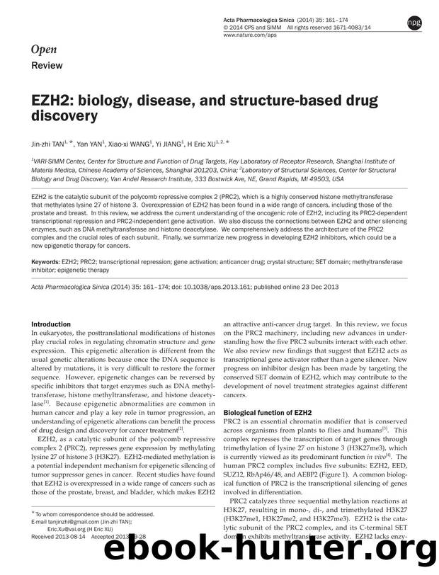 EZH2: biology, disease, and structure-based drug discovery by Jin-zhi Tan & Yan Yan & Xiao-xi Wang & Yi Jiang & H Eric Xu