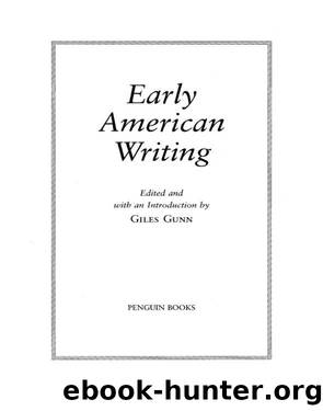 Early American Writing by Various