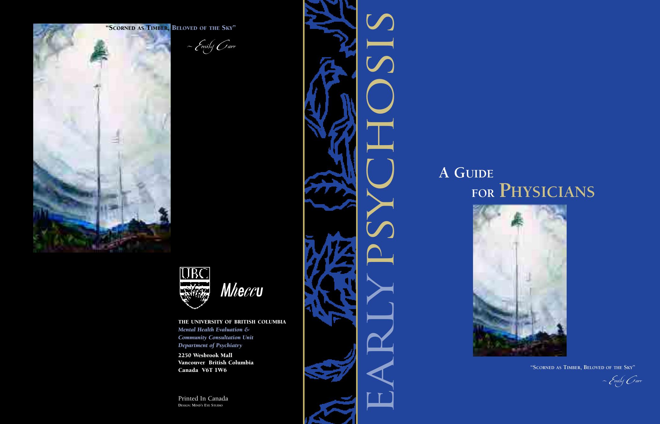 Early Psychosis: A Guide for Physicians by A Guide for Physicians