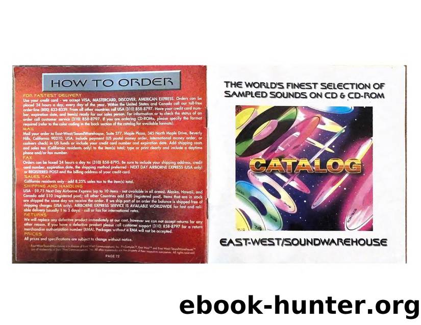 East West Sound Warehouse Catalog by East-West Sound Warehouse