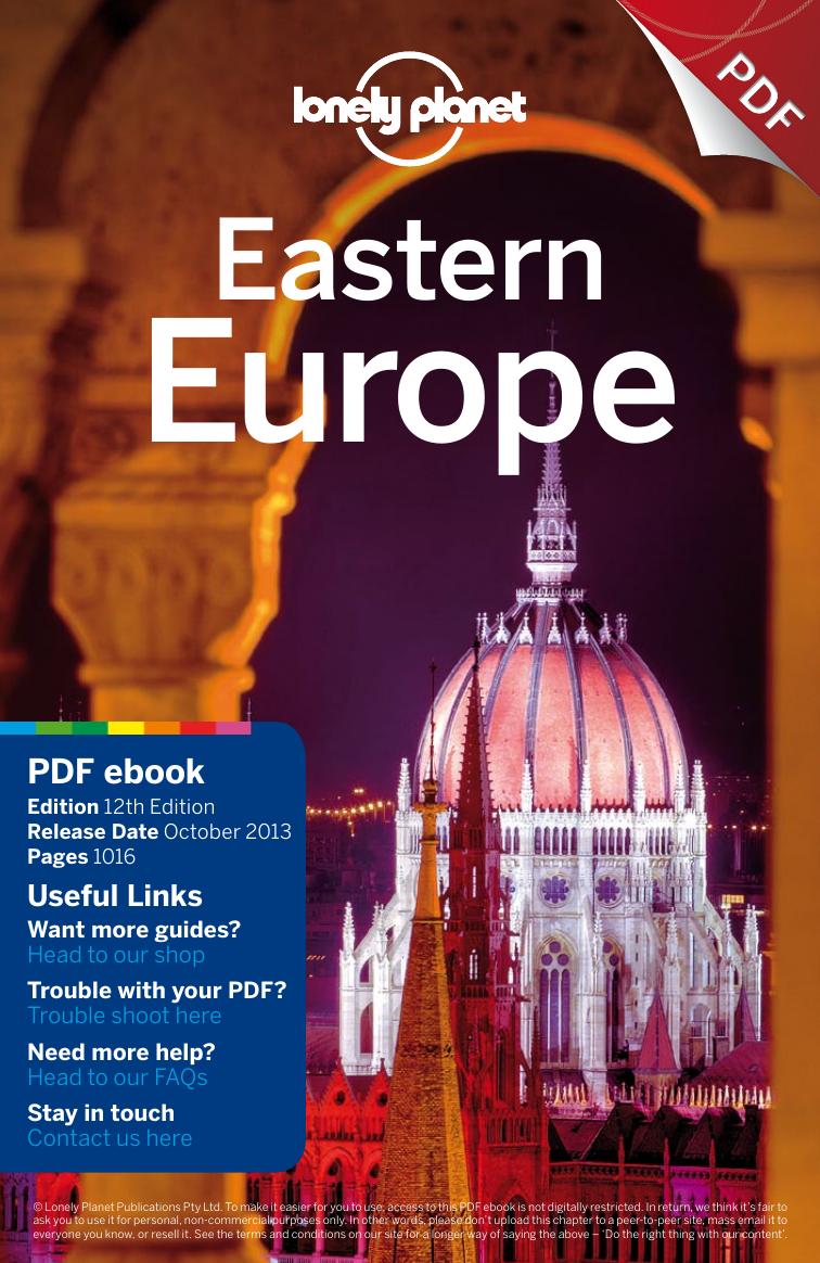 Eastern Europe 12 - Full PDF ebook by Lonely Planet