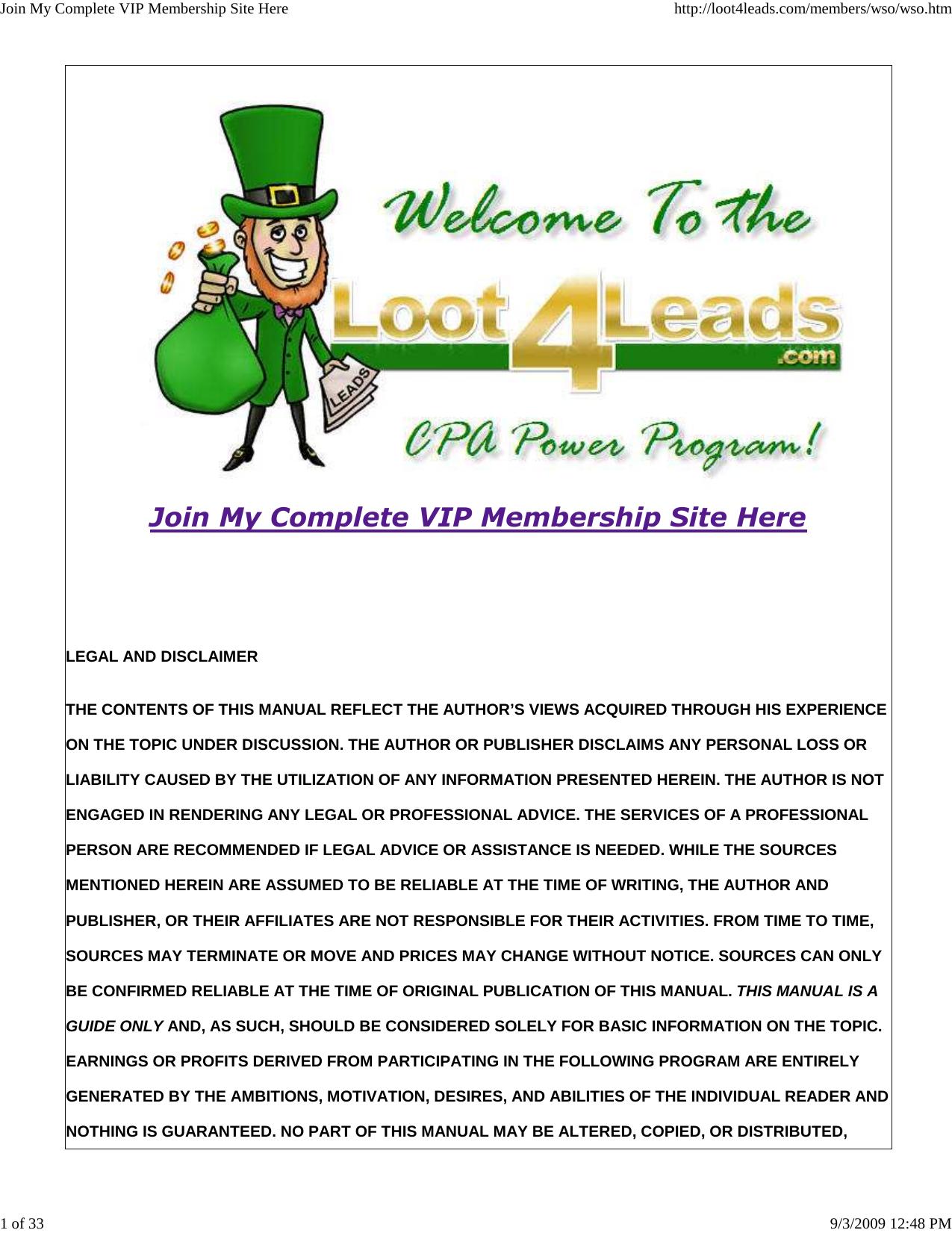 Easy $250+ Per Day CPA Method All White Hat + FREE Traffic! by Diggin For Gold