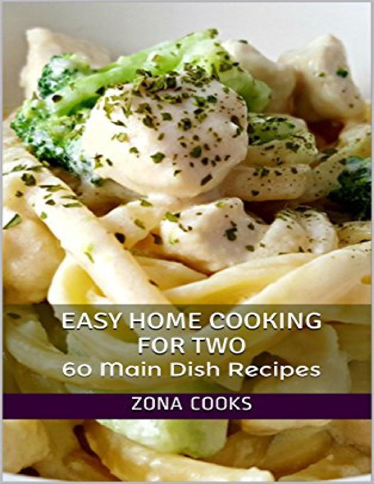 Easy Home Cooking For Two by Unknow