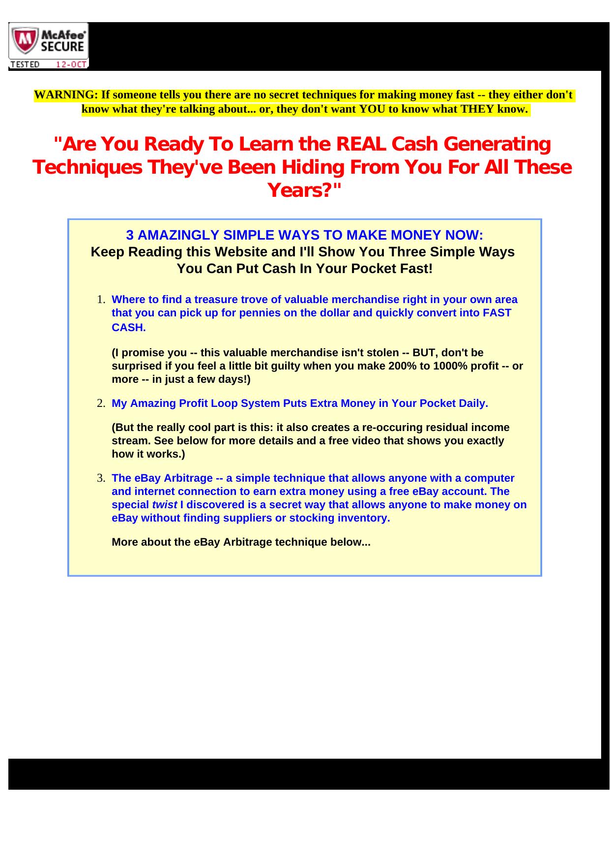 Easy Money Making Ideas. by Best of Kuszter's Collection