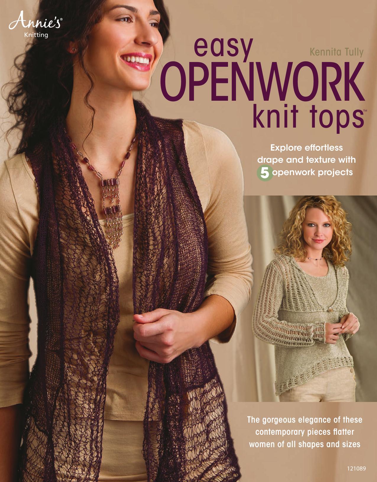 Easy Openwork Knit Tops (Repost) by Unknow