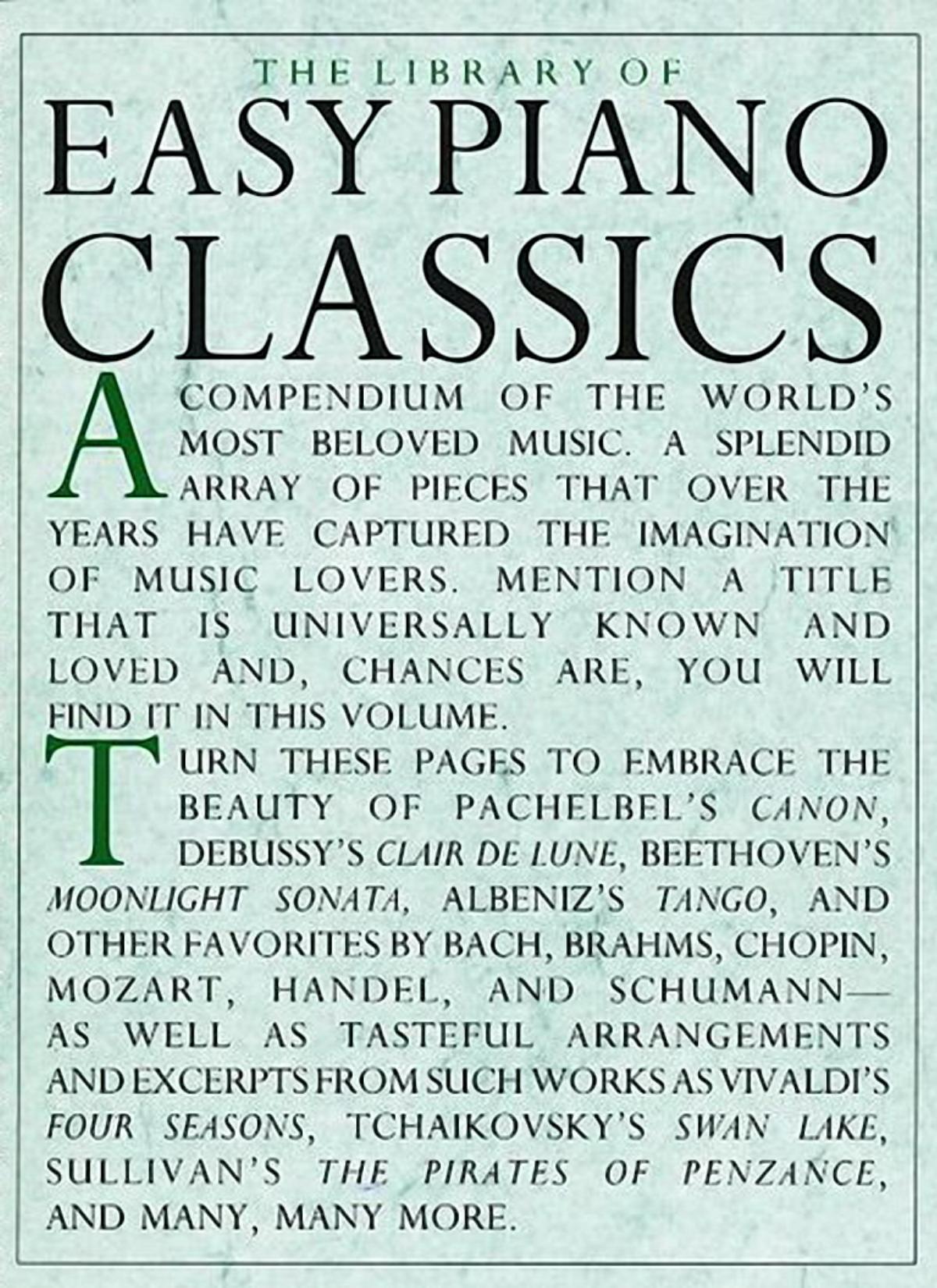 Easy Piano Favorites: The Library of Series by Amy Appleby