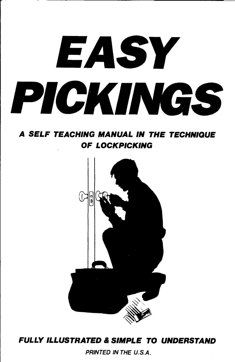 Easy Pickings by Mini Lockpicking Manual