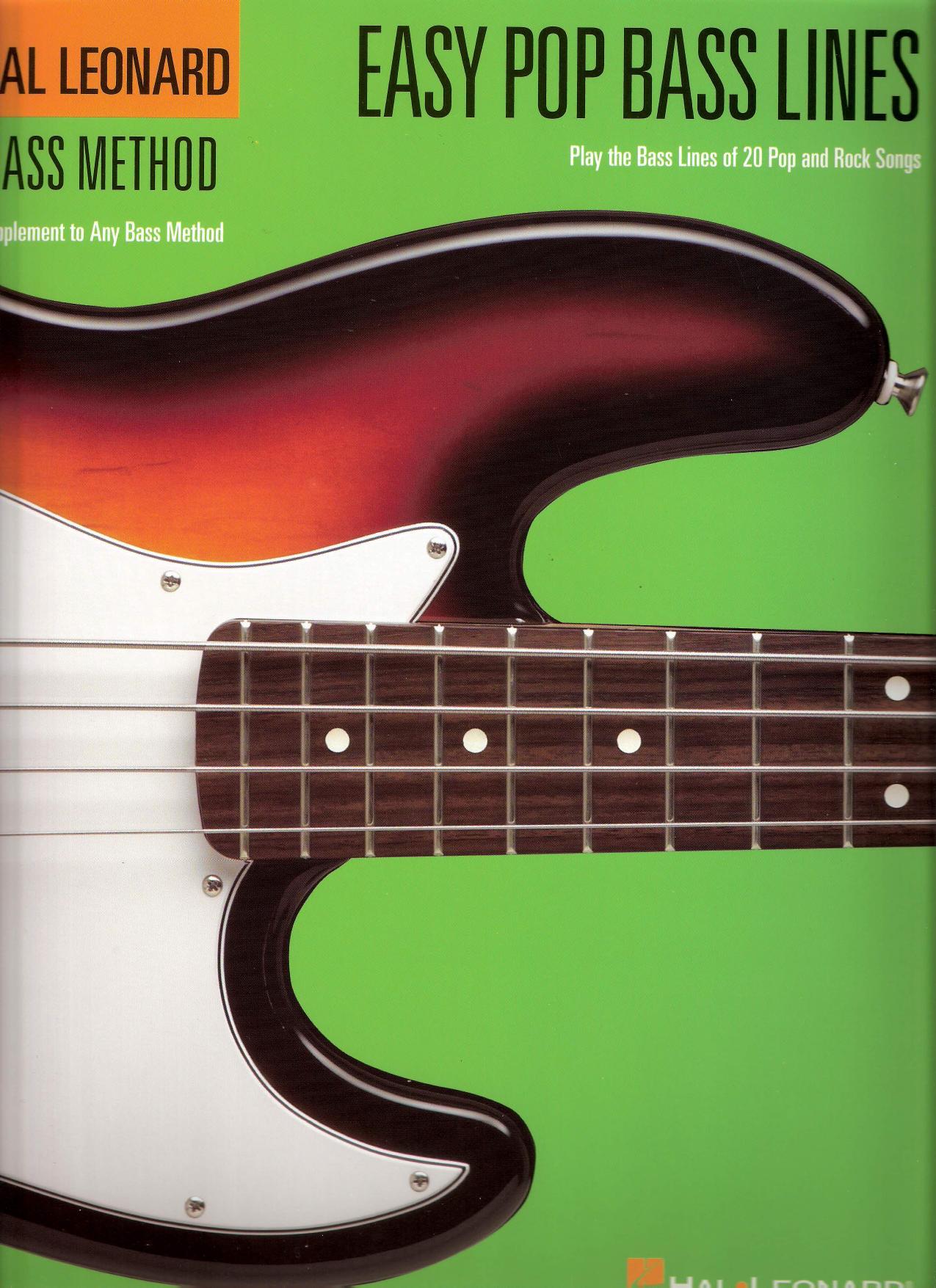 Easy Pop Bass Lines: Supplemental Songbook to Book 1 of the Hal Leonard Bass Method by coll