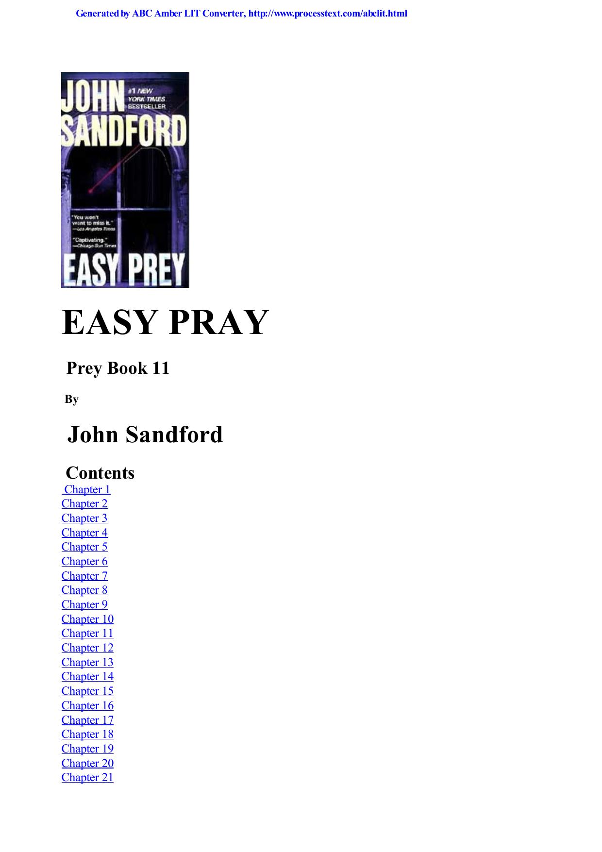 Easy Prey by John Sandford