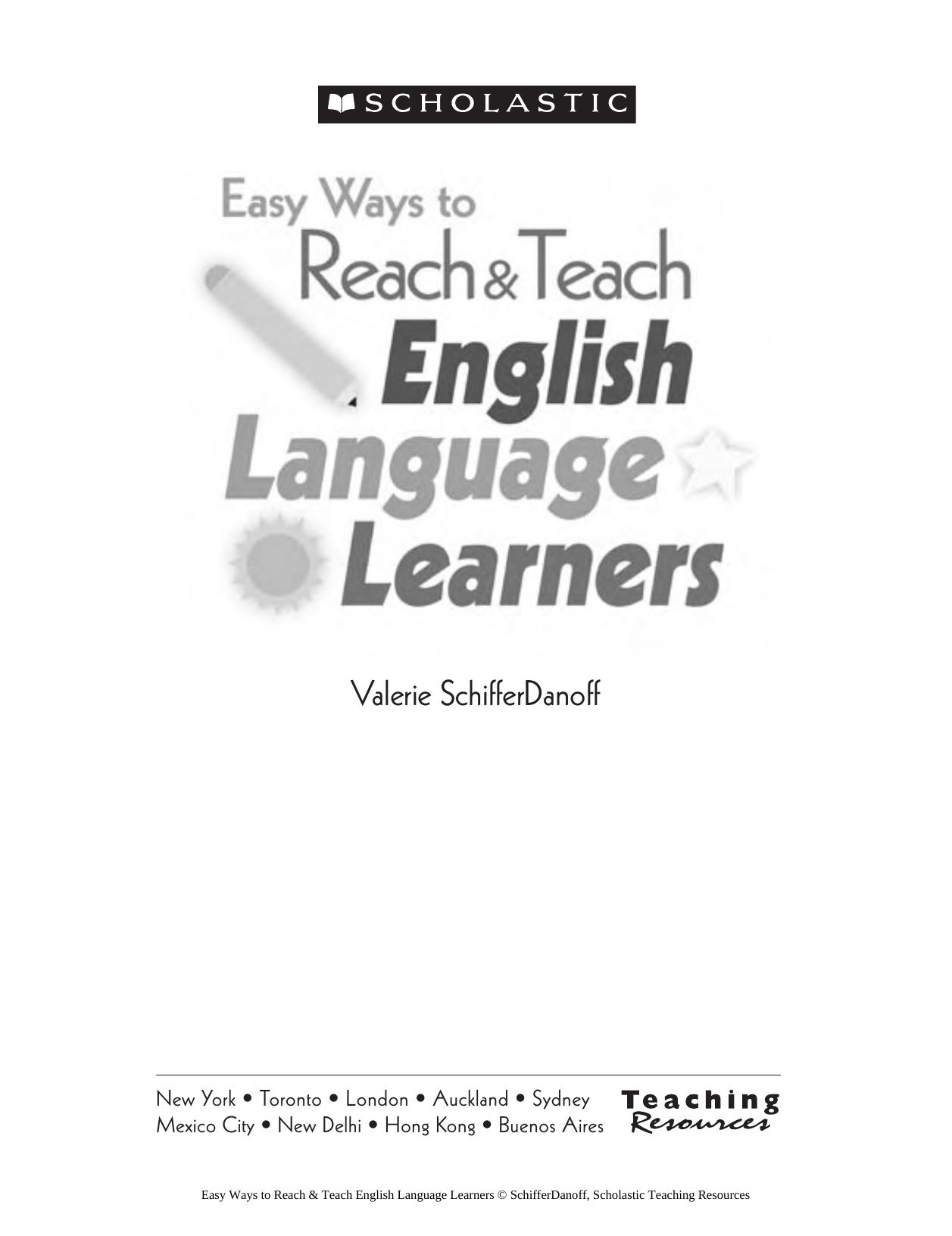 Easy Ways to Reach & Teach ESL Learners by Unknown