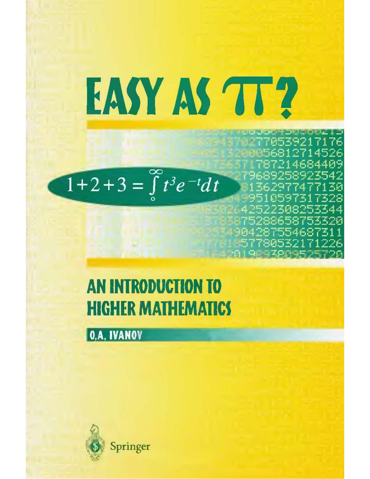Easy as Pi - An Introduction to Higher Mathematics.djvu by bruce