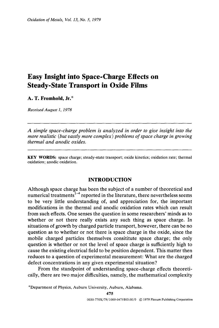 Easy insight into space-charge effects on steady-state transport in oxide films by Unknown