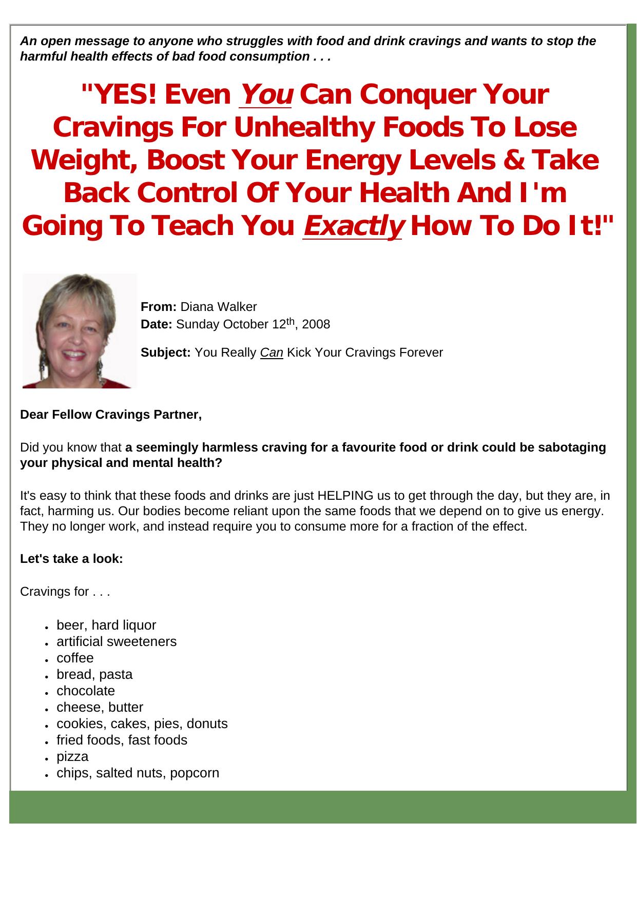 Eat Healthy And Stop Cravings. by Best of Kuszter's Collection