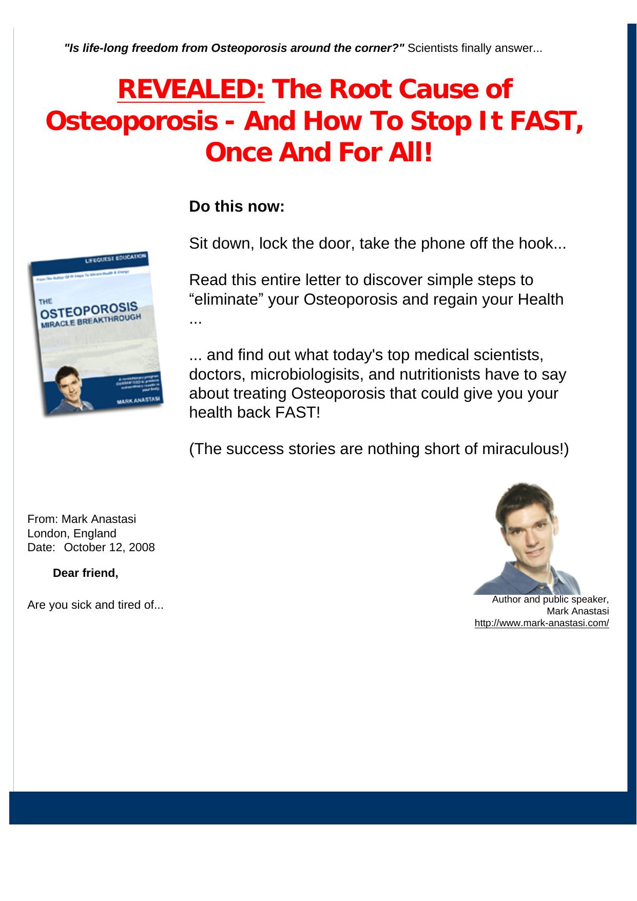 Ebook On Osteoporosis. by Best of Kuszter's Collection