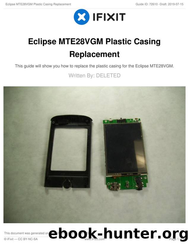 Eclipse MTE28VGM Plastic Casing Replacement by Unknown