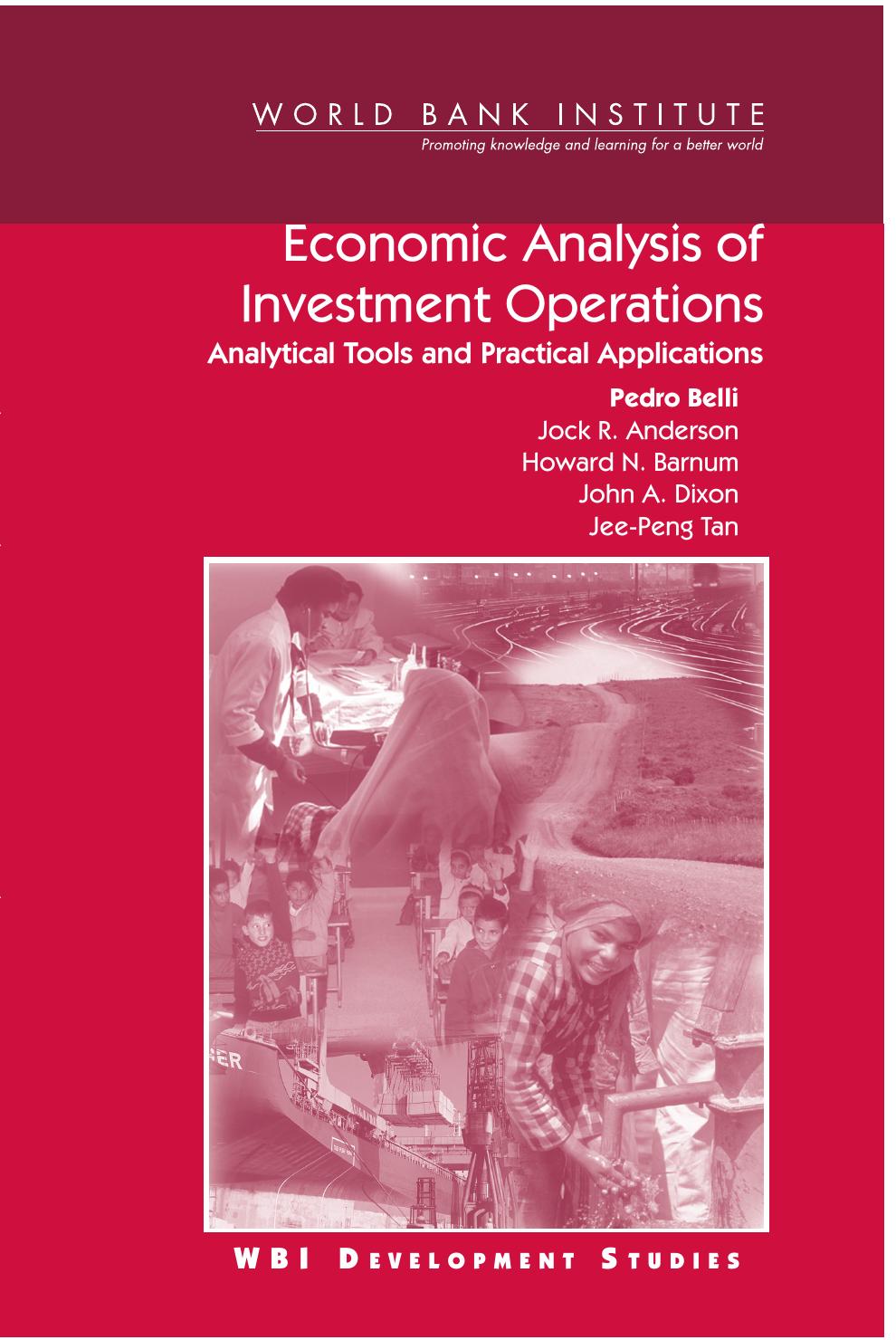 Economic Analysis of Investment Operations by Unknow