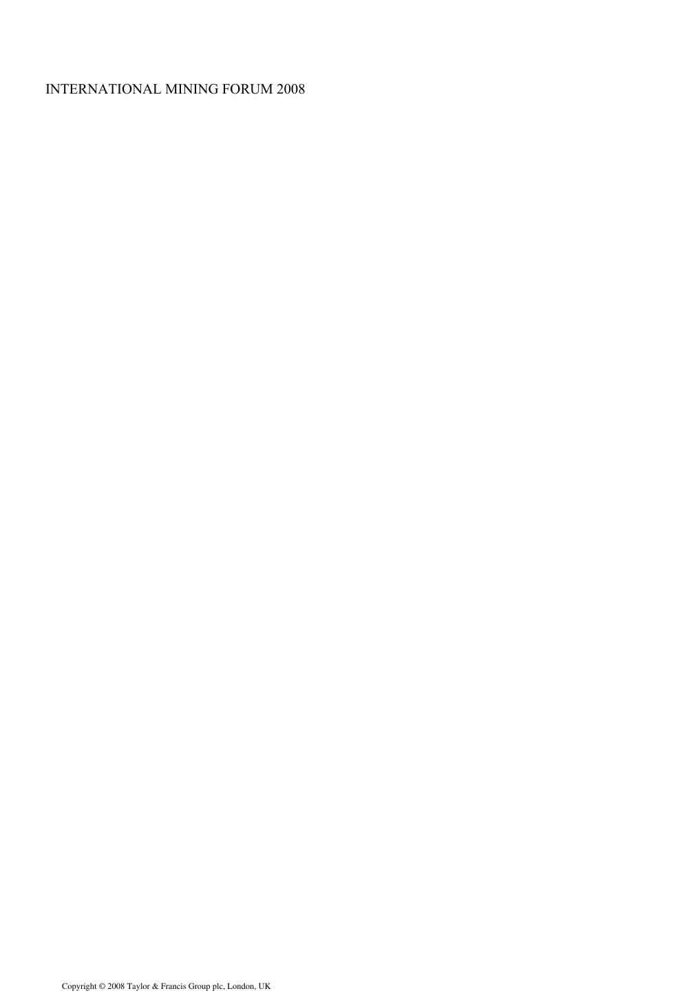 Economic Evaluation and Risk Analysis of Mineral Projects: Proceedings of the International Mining Forum 2008 Cracow - Szczyrk - Wieliczka, Poland, February 2008 by Jerzy Kicki Eugeniusz J. Sobczyk