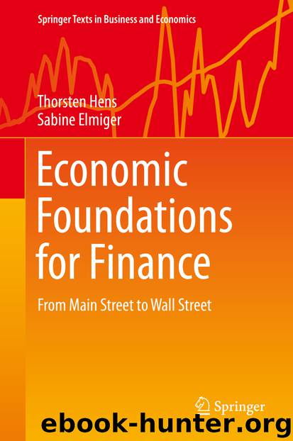 Economic Foundations for Finance by Thorsten Hens & Sabine Elmiger