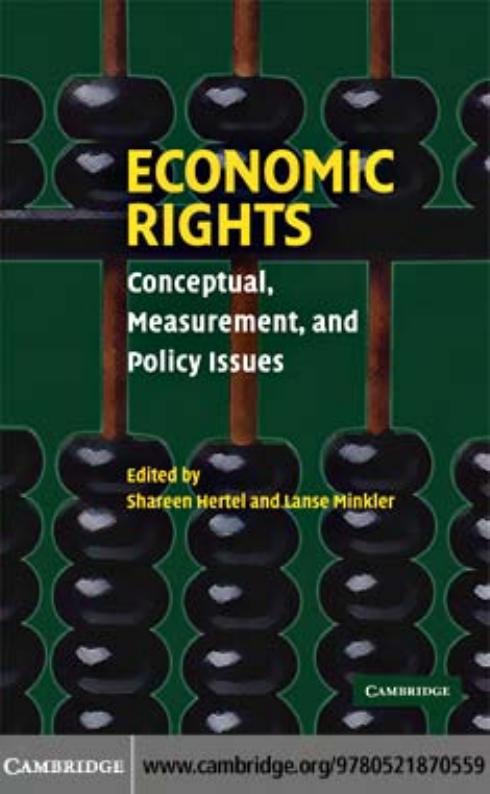 Economic Rights: Conceptual, Measurement, and Policy Issues by Shareen Hertel Lanse Minkler